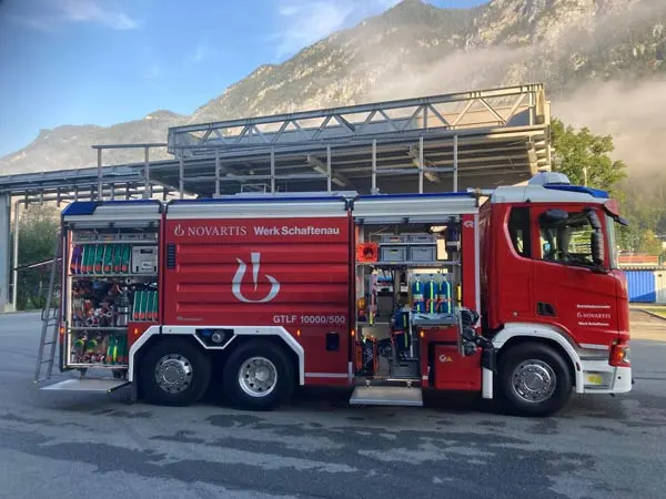 Novartis Betriebsfeuerwehr Schaftenau Großtanklöschfahrzeug