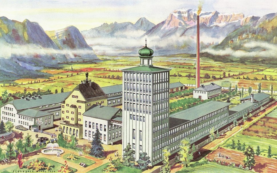 Die Fabrik im Gebirge