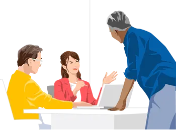 Illustration of business people