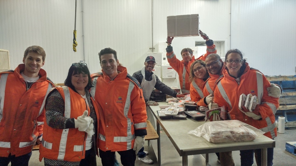 People in warehouse