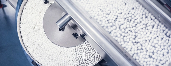 Eine Pillenproduktionslinie