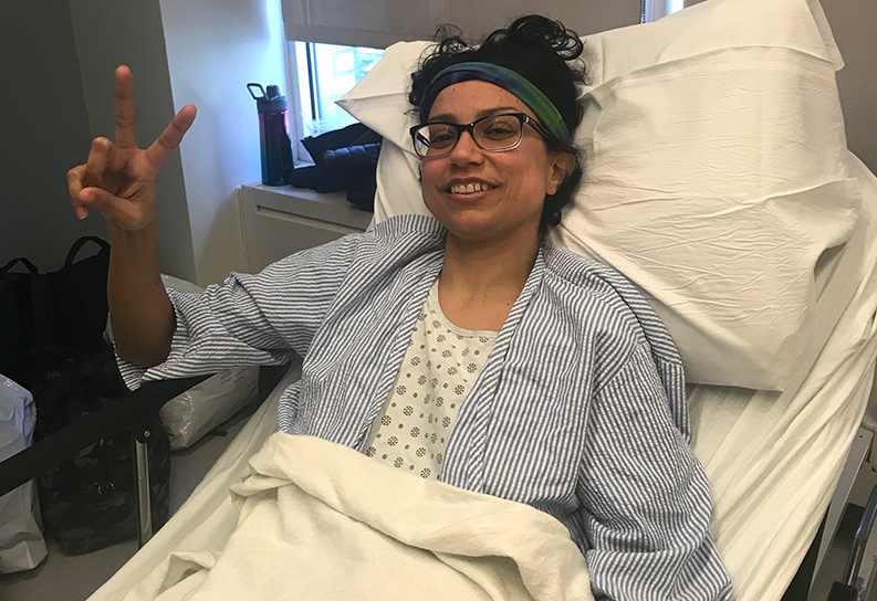 Gisela hatte nur zwei Überlebenschancen: regelmässige Dialyse oder eine Nierentransplantation. Sie entschied sich für Letzteres.