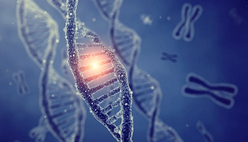 Abbildung zeigt einen DNA-Strang