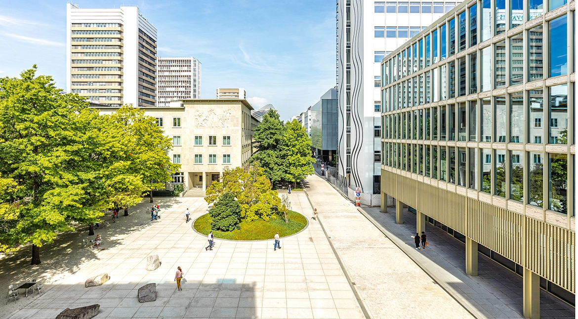 Der Novartis Campus in Basel, Schweiz