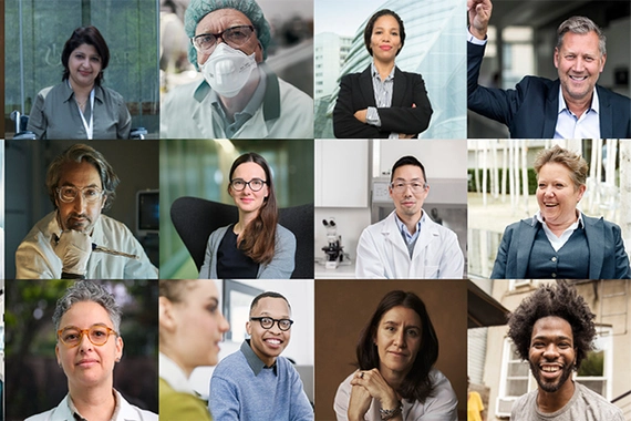 Eine Mosaik aus diversen Menschen.