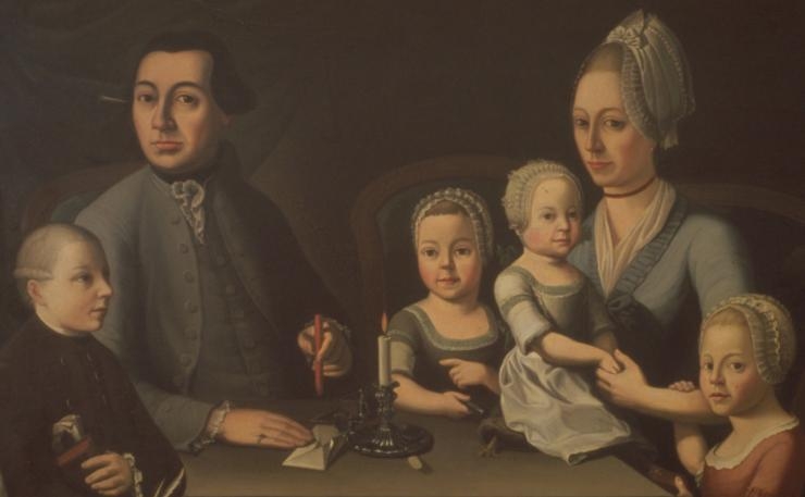 Johann Rudolf Geigy-Gemuseus et sa famille