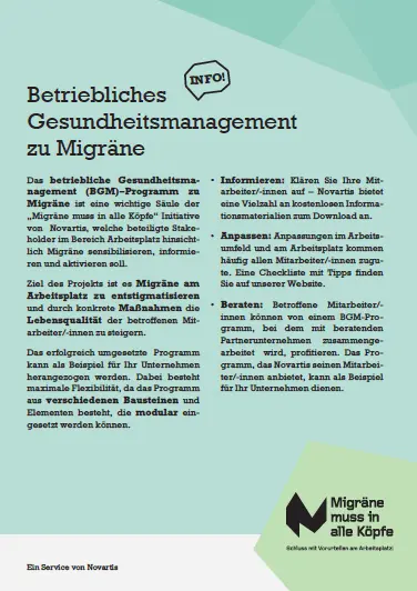 Broschüre Migräne