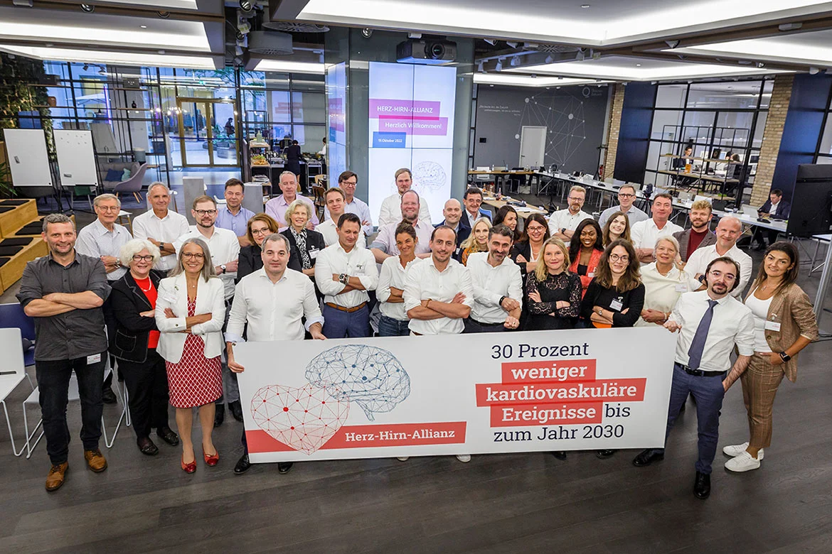 Partner und Unterstützer der Herz-Hirn-Allianz bei ihrem Arbeitstreffen im Herbst in Berlin 