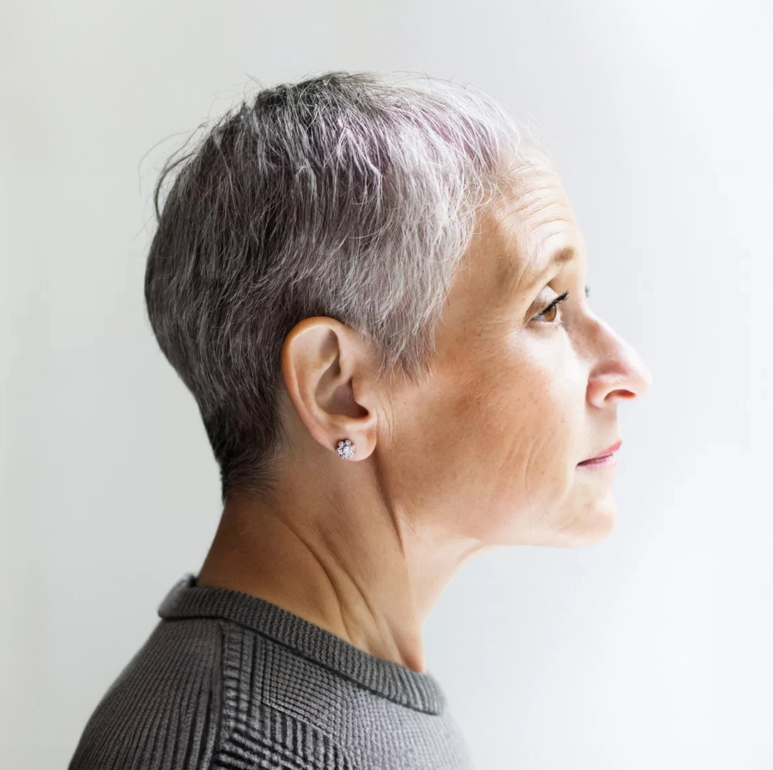 Portrait einer Patientin im Profil