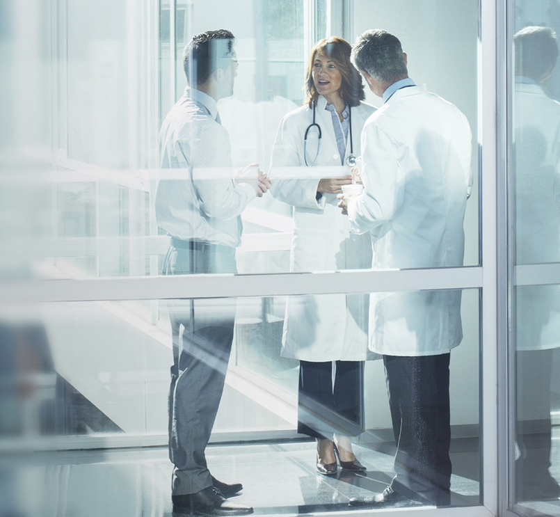 Doctors in laboratory