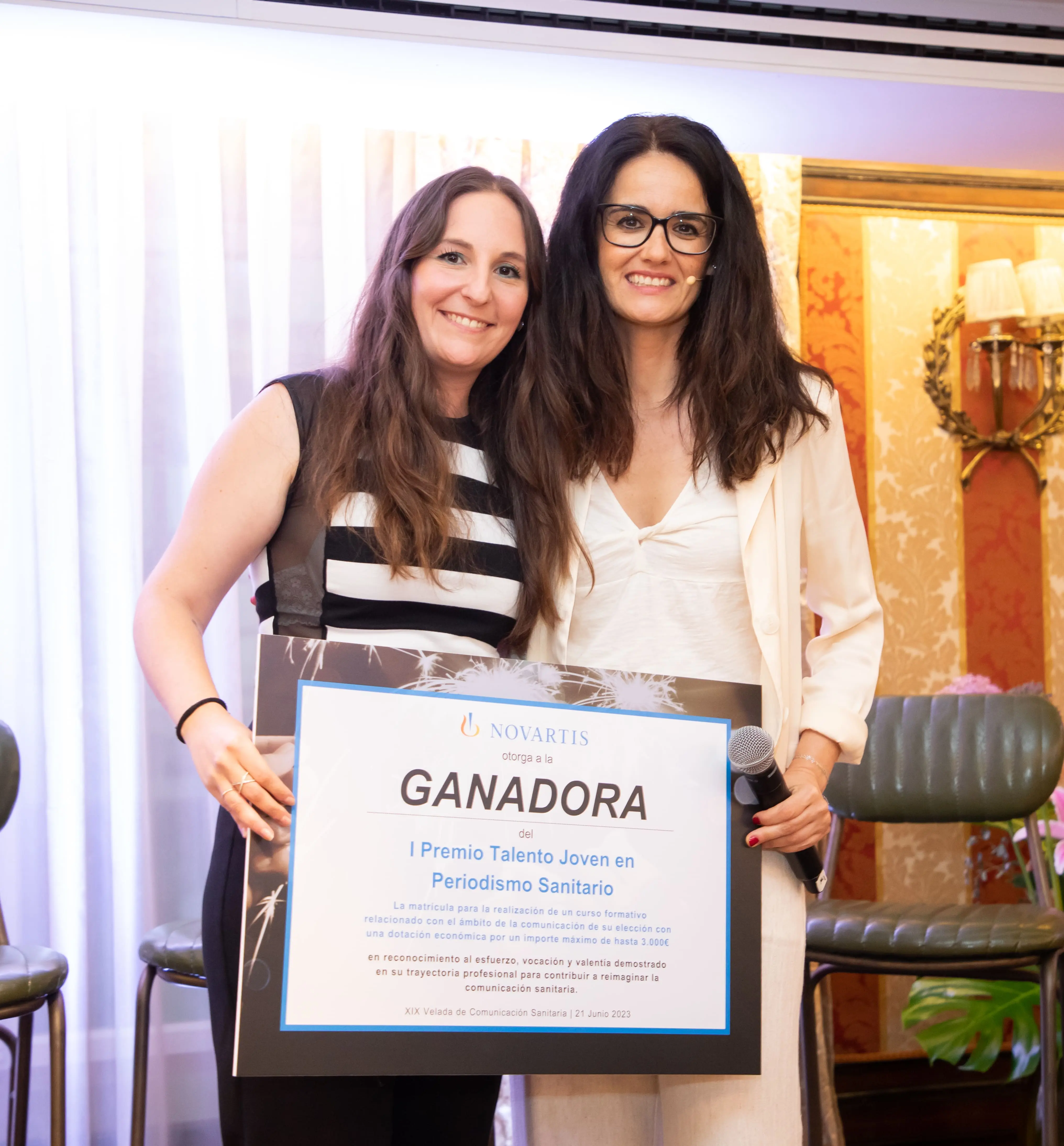 Ganadora del Talento Joven en Periodismo Sanitario