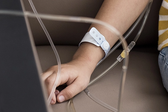 Extracción de sangre a paciente