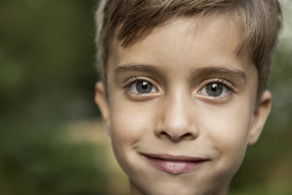 Rostro de un niño en primer plano