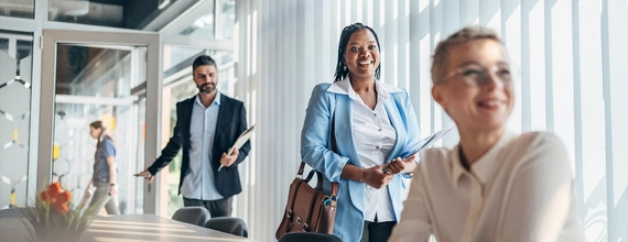 Business meeting or conference in a modern office