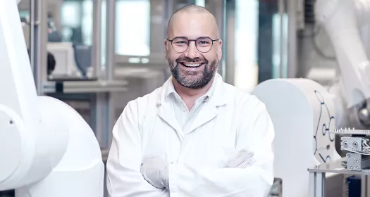 A male scientist in a laboratory