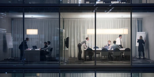 Business people meeting in a room