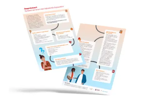 Illustratie van twee informatiekaarten