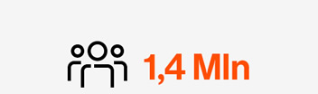 icoon met getal 1,4 miljoen