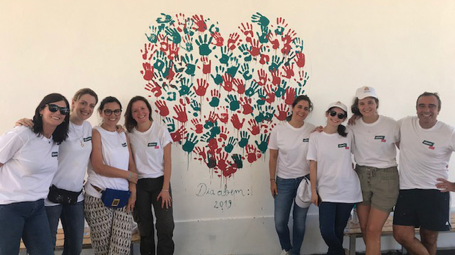 Colaboradores da Novartis participam no Dia abem