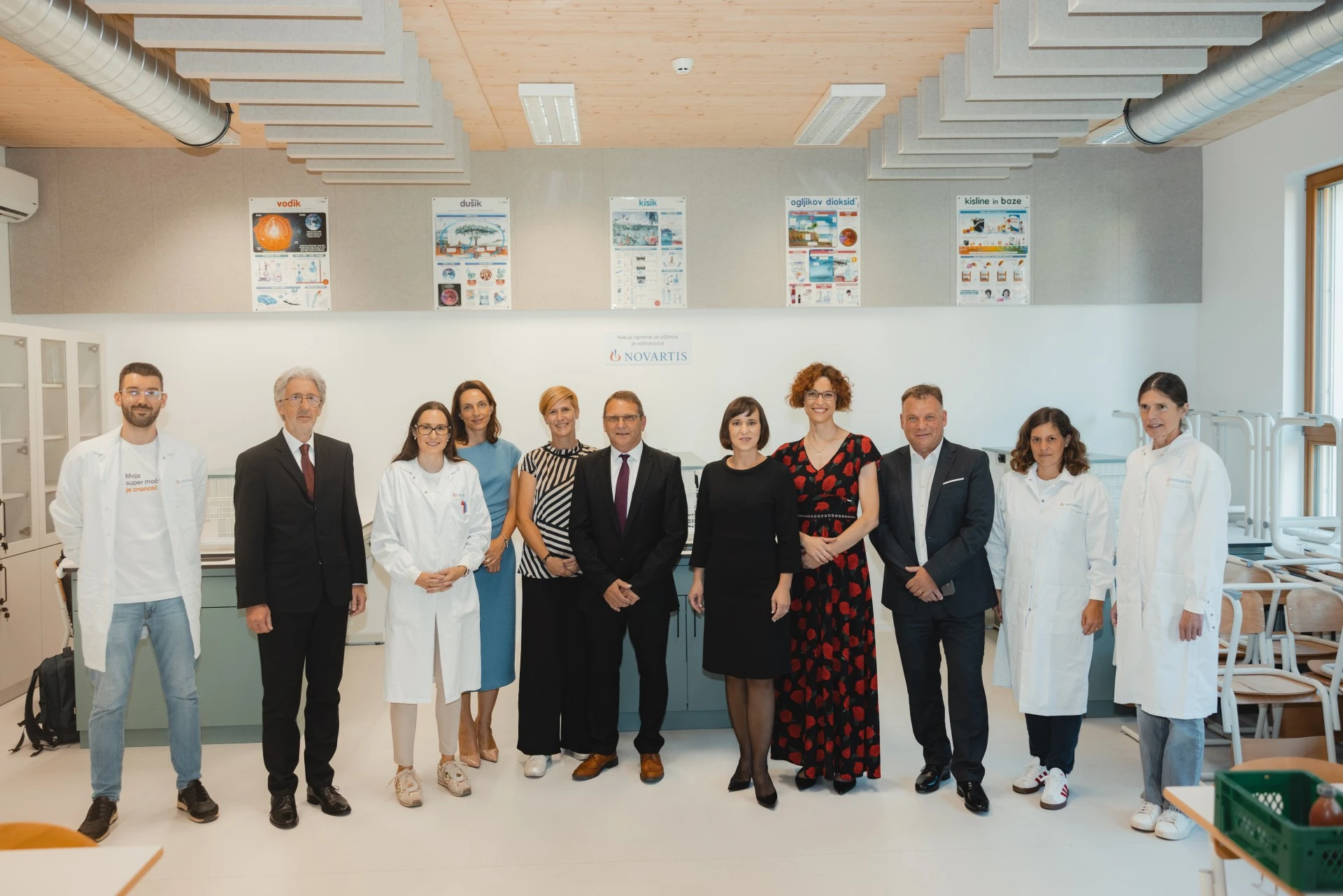 Novartis at school in Mengeš