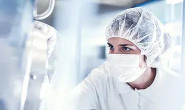 Scientist working in lab