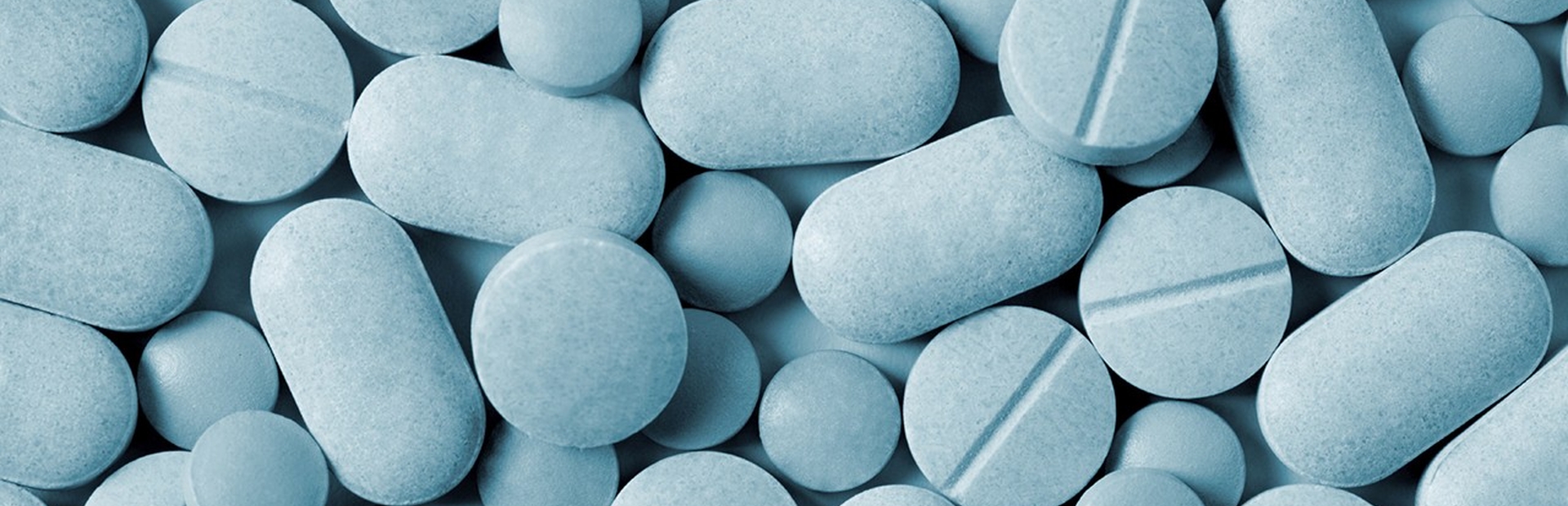 Different prescription pills in the same color