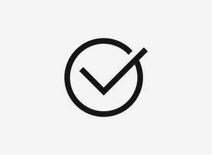 Icon representing a check mark