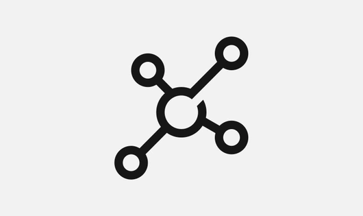 Icon representing a molecule
