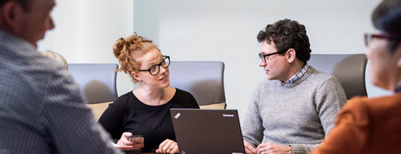 A group of Novartis associates in a meeting