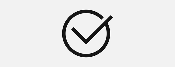 Icon representing a checkmark