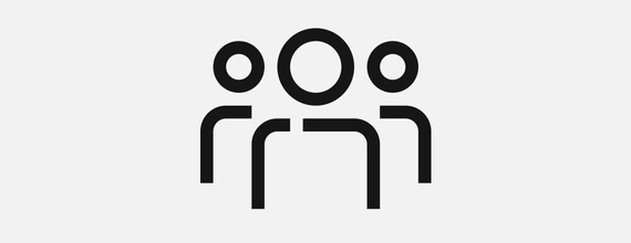 Icon representing a group of people