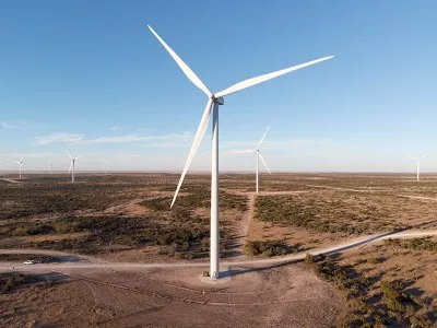 Windfarm to neutralize carbon footprint in USA and Canada.