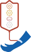 patient's blood icon representation