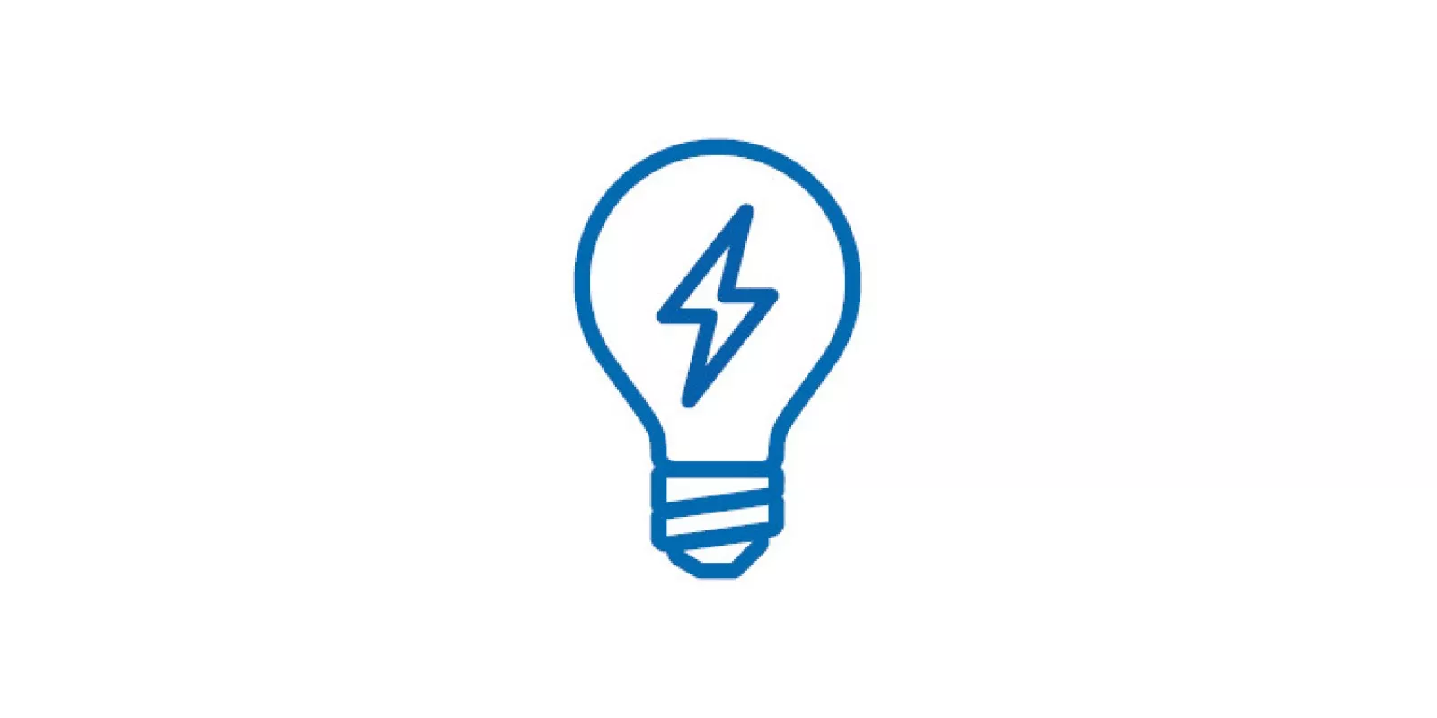 Icon of electric lightbulb