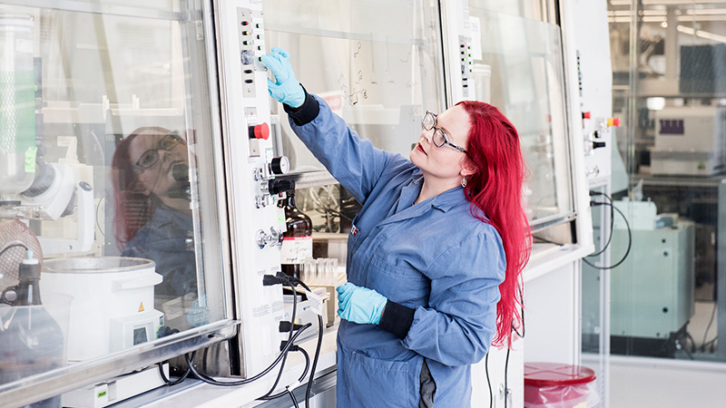 Scientist in the lab