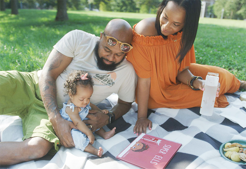 Charlotte Curtis with her family