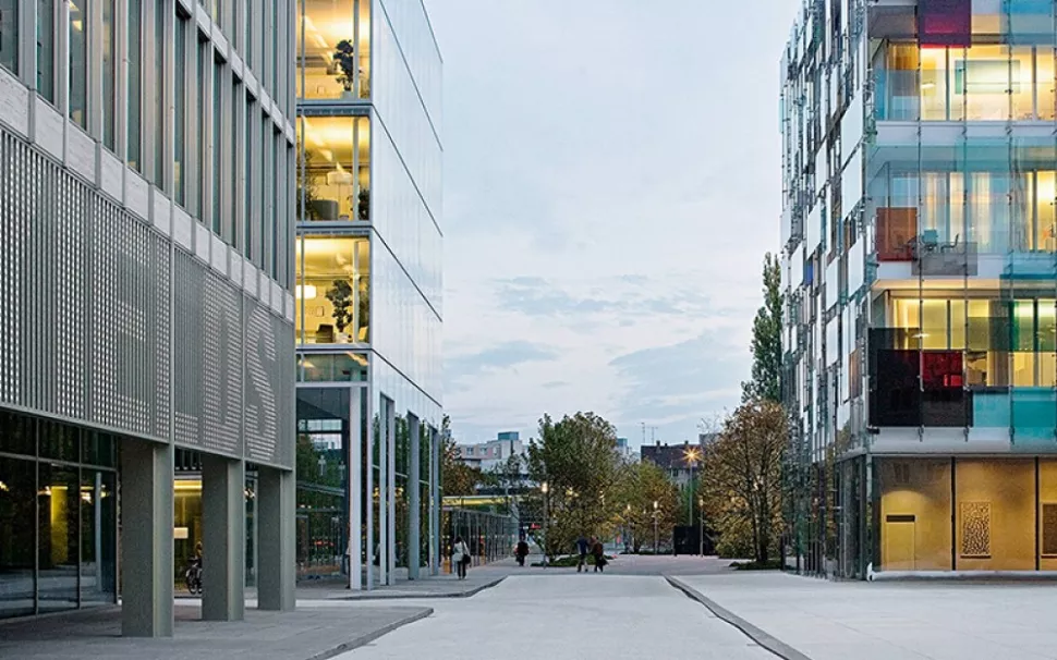 View of Novartis Campus, Basel