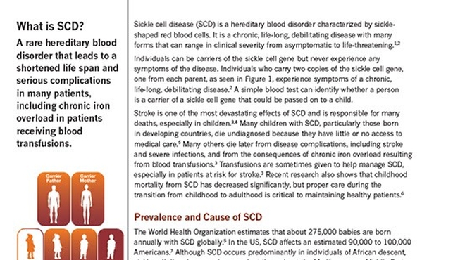 Sickle Cell Disease Backgrounder