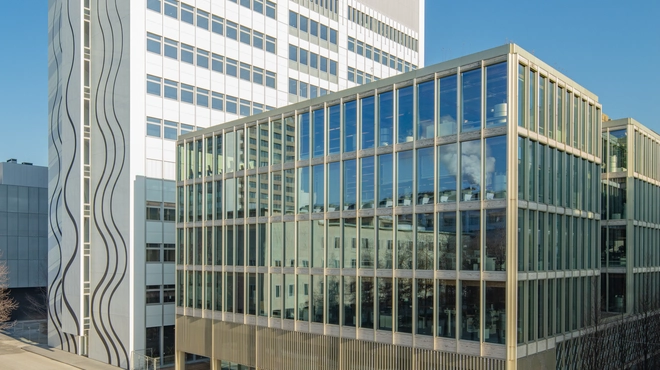 Banting 1 represents a new landmark for the Novartis Campus in Basel.