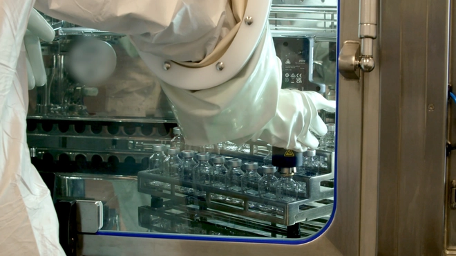 Close up of a production specialist in a RLT manufacturing site in Indianapolis, Indiana, United States