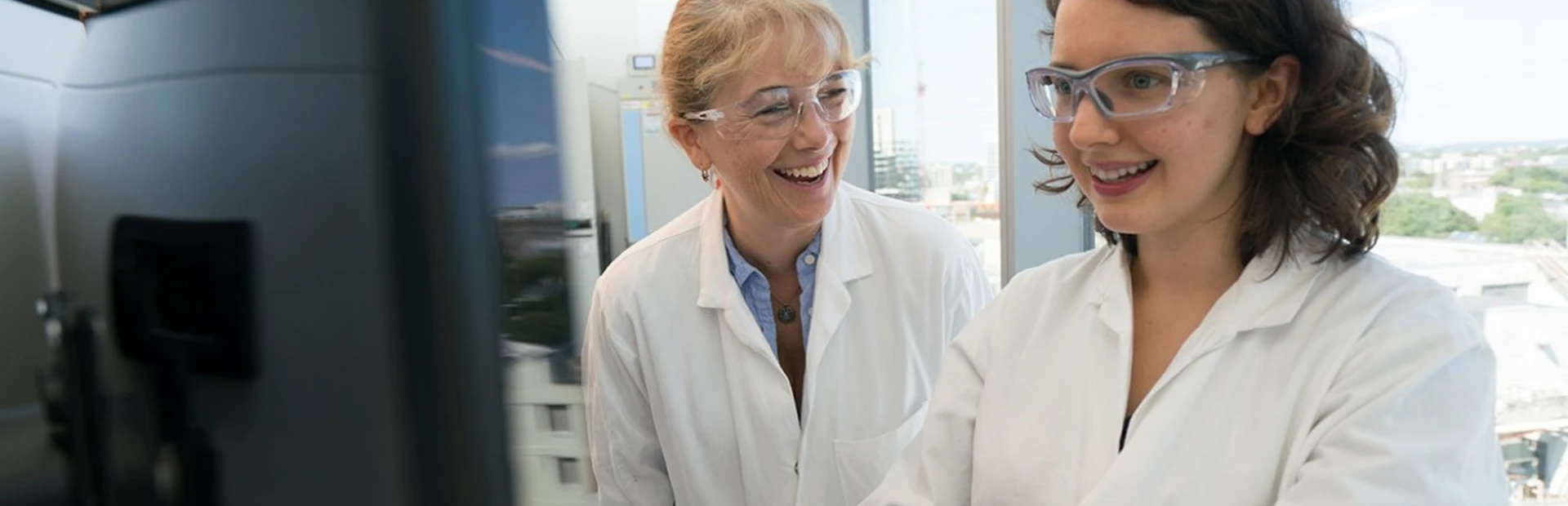 Marjorie Eiref (left) and Beata Henry getting the job done