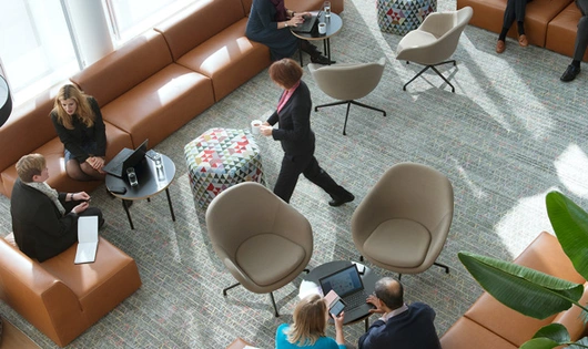 Group of business people in a meeting area
