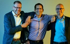 Achim Plueckebaum, Peter Speyer and Pascal Bouquet of data42