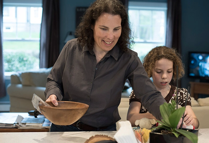 Jennifer with her second daughter, Corinne