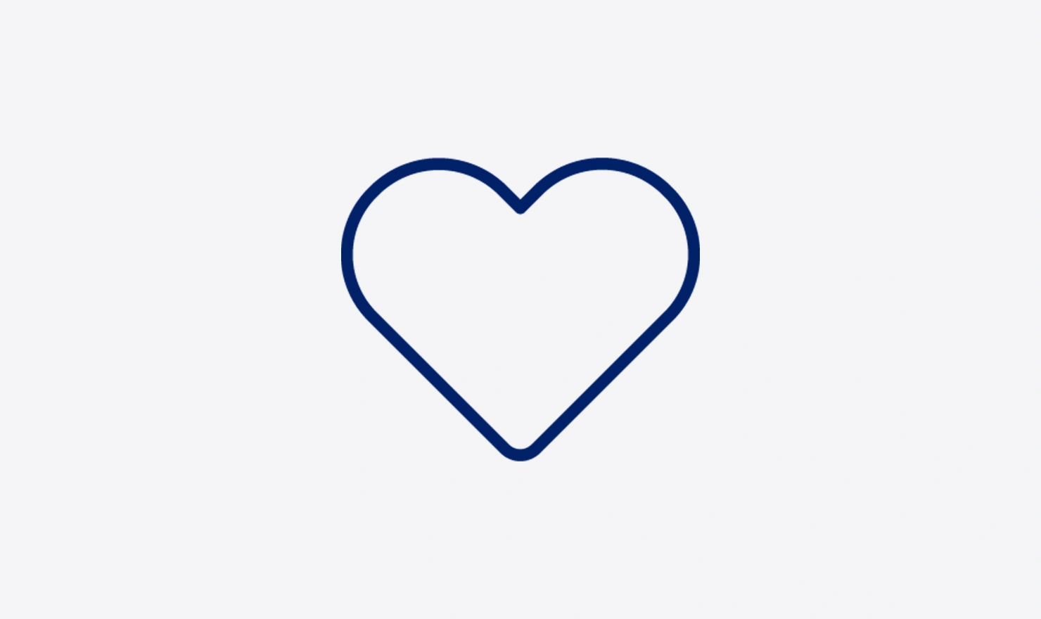 Blue heart icon