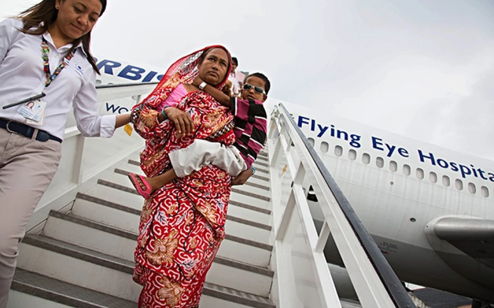 Staff ophthalmologist Joanne Barleta