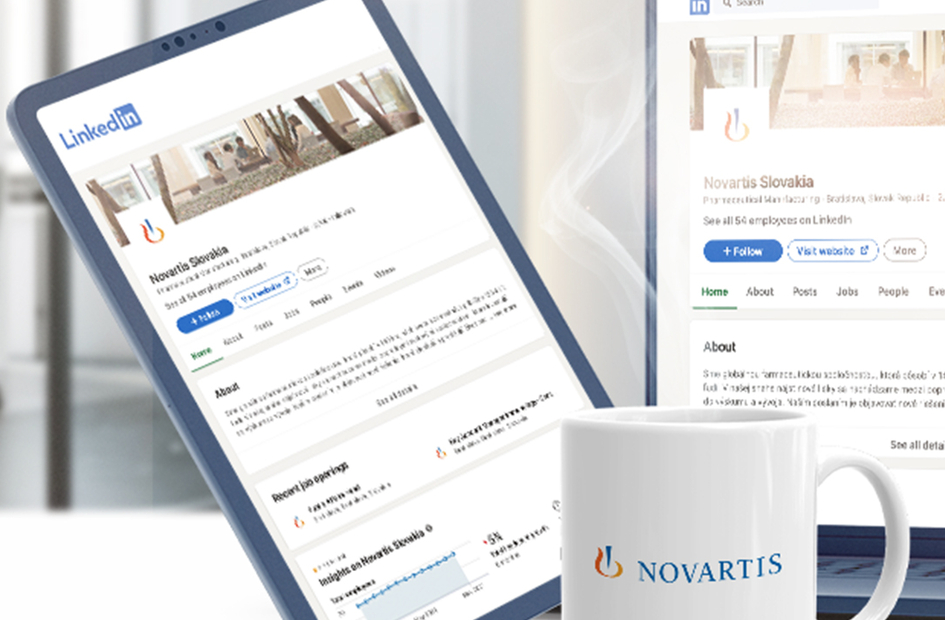 LinkedIn profil Novartis Slovakia