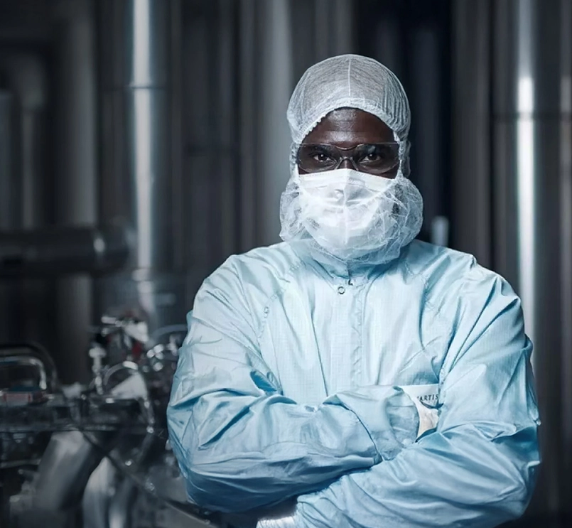 Novartis Employee in PPE