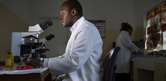 Black male scientist