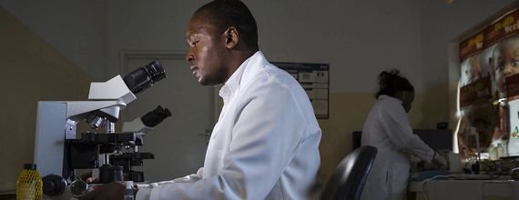 Black male scientist